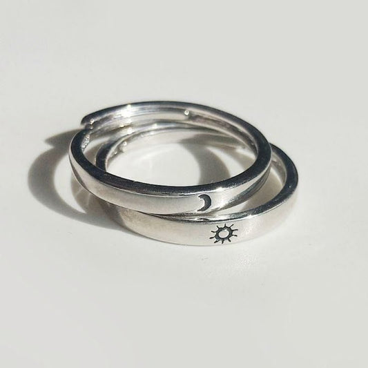 sun & moon matching
rings